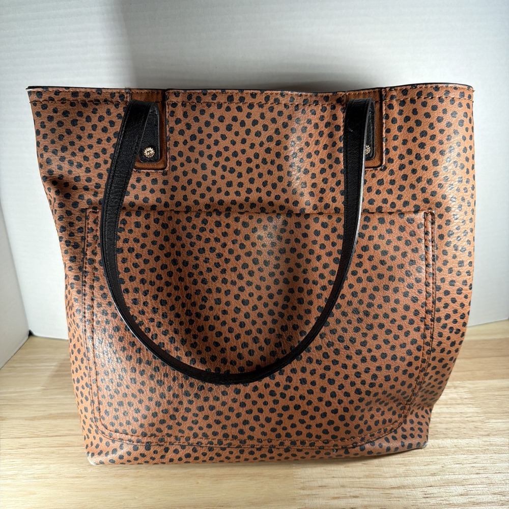 LC Lauren Conrad Animal Print Pattern Large Crossbody Purse Hand Bag Speckled